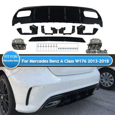Diffuseur Arrière A45 AMG Mercedes Classe A W176 2012-2018