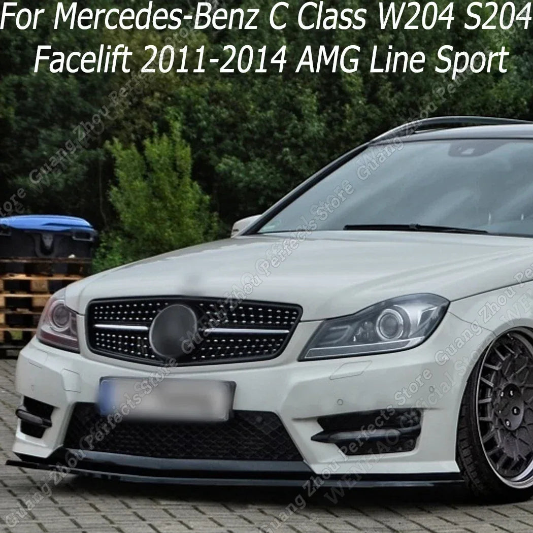 Lame Avant Mercedes Classe C W204 S204 2011-2014 Kit 3 Pièces