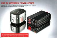 Convertisseur 12V 24V 220V Pur Sinus 1200 à 3000 W Onduleur Voiture Écran LCD