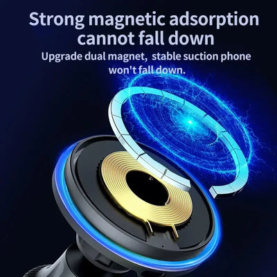 Support Téléphone Voiture Chargeur Induction Magnétique 15W