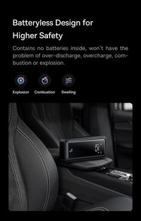 Booster de Batterie Voiture Baseus Supercondensateur 3000A