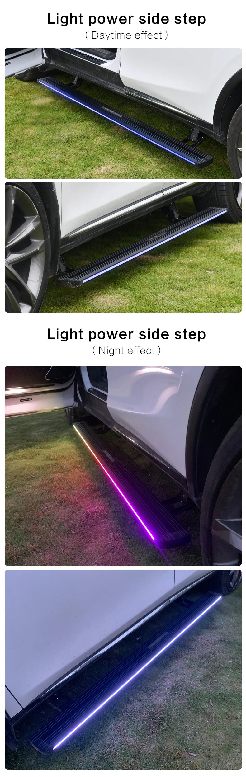 Marchepieds Électriques Rétractables BMW X5 G05 2019-2024 Aluminium avec Éclairage LED