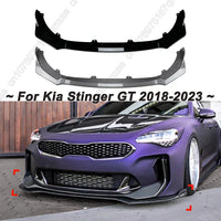 Lame Avant Kia Stinger GT 2018-2023 Noir Brillant