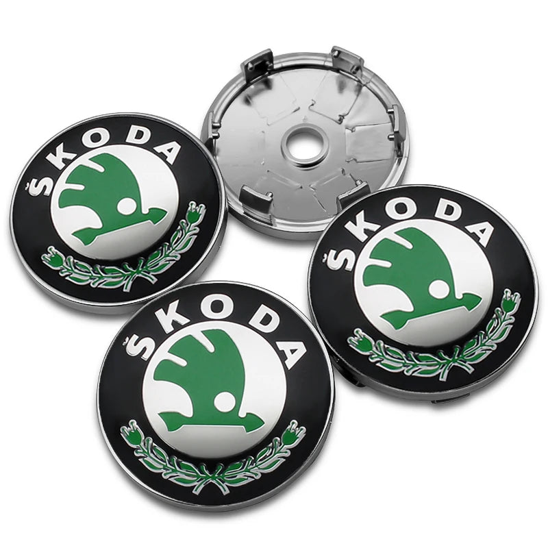 Cache-Moyeux Skoda Octavia Fabia Kodiaq 56mm 60mm — détail de finition