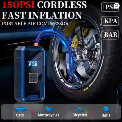 Booster de Batterie 12V avec Compresseur 150 PSI