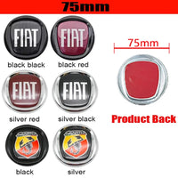 Emblème Logo Fiat 500 Panda Tipo Abarth Strada 600 500L Mobi en ABS 75 85 95 100 120 mm Avant et Arrière