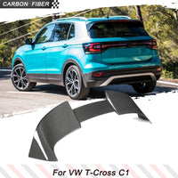 Becquet Volkswagen T-Cross C1 2019-2020 en Carbone Véritable, Aileron de Toit Arrière