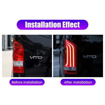 Feux Arrière LED Mercedes Vito 2014-2022 Plug and Play