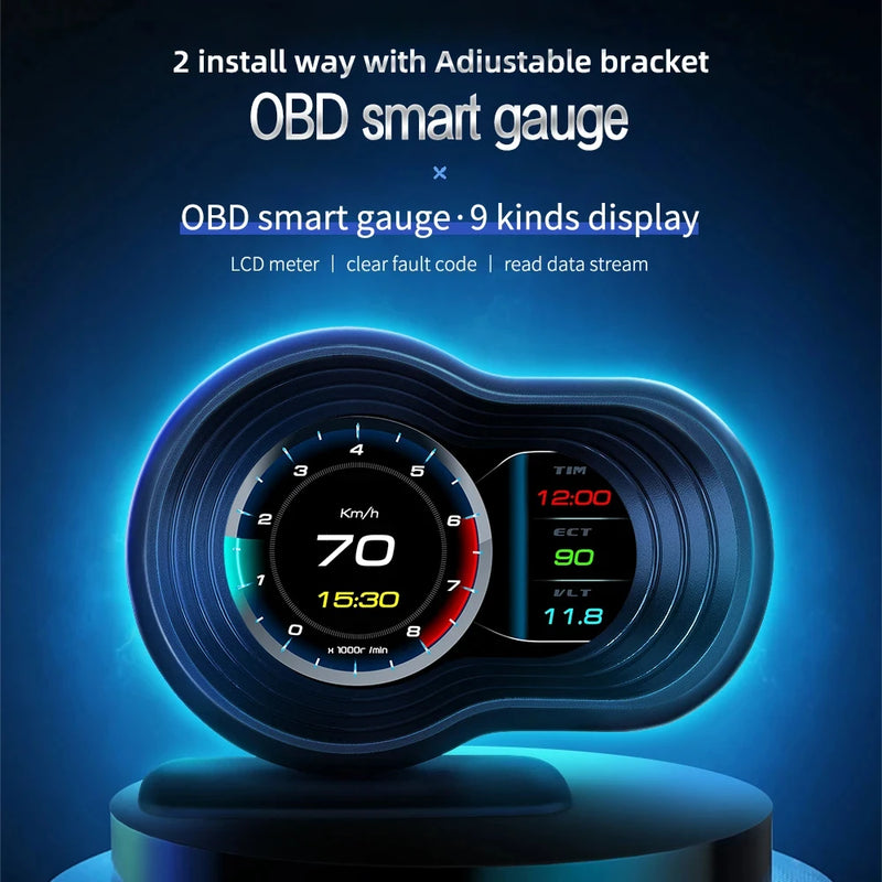 Afficheur Tête Haute OBD2 F9 Voiture Écran Multifonction