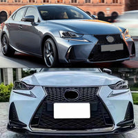 Calandre Lexus IS F Sport 2017-2022 Noir Brillant Kit Calandre Supérieure et Inférieure Avant IS200 IS300h IS350