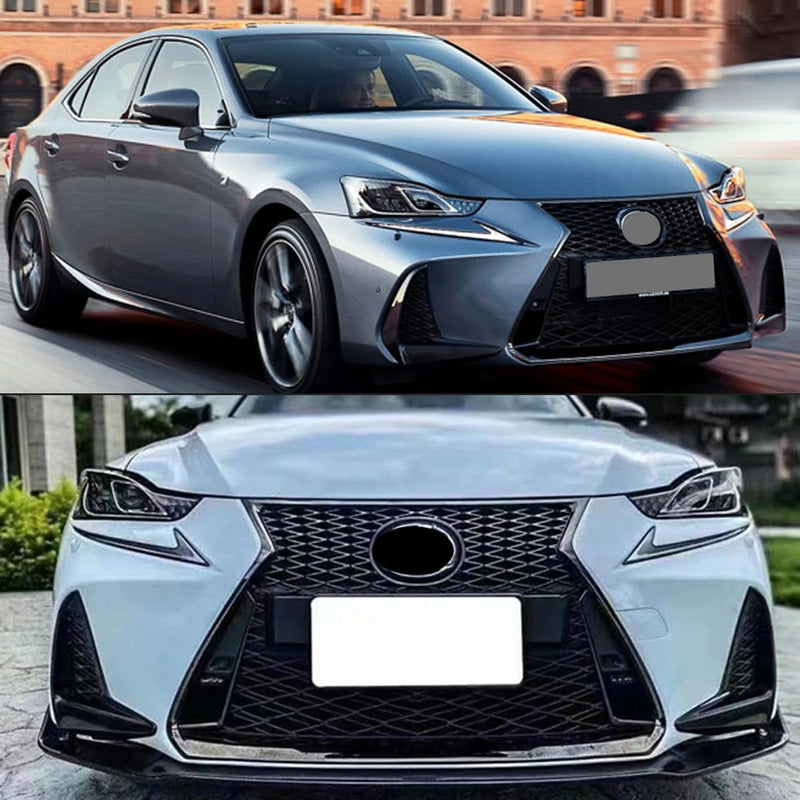Calandre Lexus IS F Sport 2017-2022 Noir Brillant Kit Calandre Supérieure et Inférieure Avant IS200 IS300h IS350
