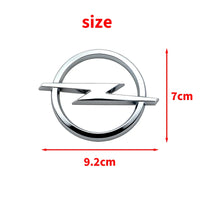 Emblème Logo Opel 145 mm en ABS Noir ou Argent pour l'Avant et l'Arrière Astra Insignia Corsa Zafira