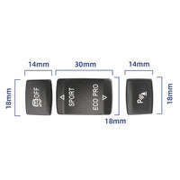Bouton Sport Eco Pro DSC PDC BMW F30 F22 F36 — vue d'ensemble
