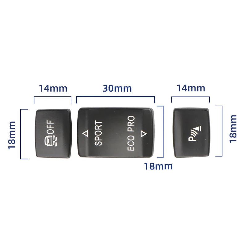 Bouton Sport Eco Pro DSC PDC BMW F30 F22 F36 — vue d'ensemble