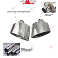 Embouts d'Échappement Inox Audi A4 A5 A6 A7 Look RS