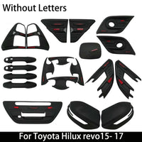 Kit de Tuning Noir Mat Toyota Hilux Revo 2015+ Extérieur en ABS Packs A B ou C