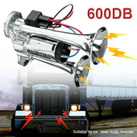 Klaxon Trompette Chromé 12V 600DB Universel Voiture