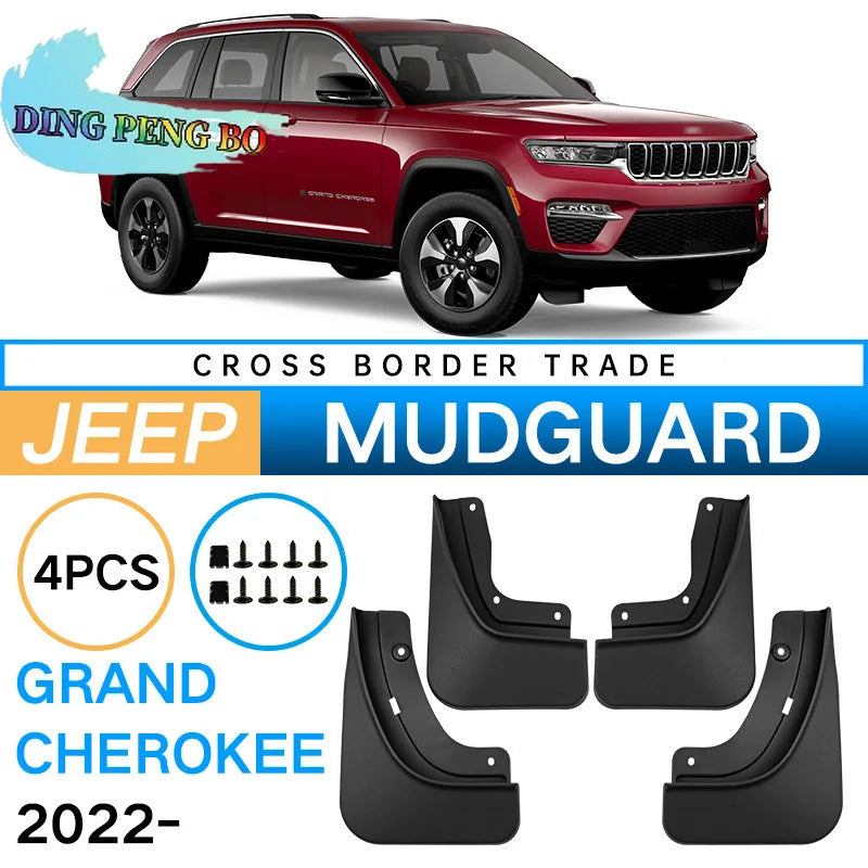 Garde-Boue Jeep Grand Cherokee WL et WL L 2022-2025 Kit 4 Pièces