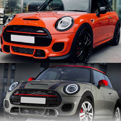 Calandre Mini Cooper F55 F56 F57 JCW Liseré Rouge