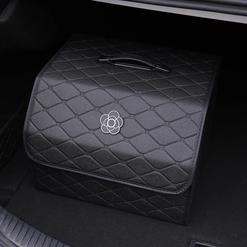 Organisateur de Coffre Voiture Cuir PU Blanc ou Noir