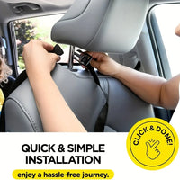 Car Seat Back Organizer Kick-Proof Protection 3 Pockets