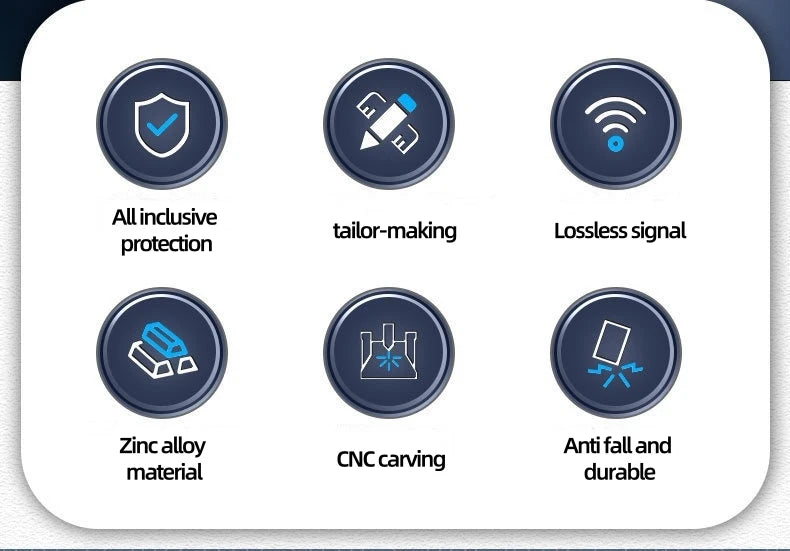 Étui de Protection Clé Citroën C1 C2 C3 C4 C5 C6 VTS Xsara C-Crosser Berlingo Jumpy Alliage de Zinc Noir ou Bleu