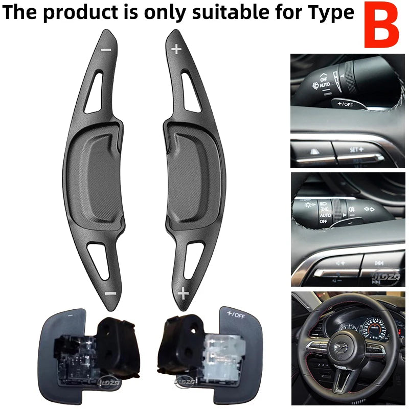 Palettes au Volant Mazda 3 CX-30 2020-2022 Aluminium Type B