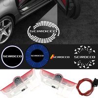 Projecteur Logo Porte Volkswagen Scirocco LED 9 Motifs 2 Pièces