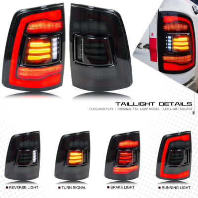 Feux Arrière LED Dodge RAM 1500 2500 3500 2009-2018
