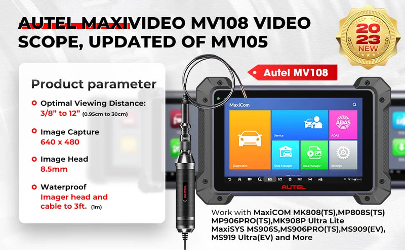 Autel MaxiVideo MV108S Inspektionskamera 8,5 mm Diagnose