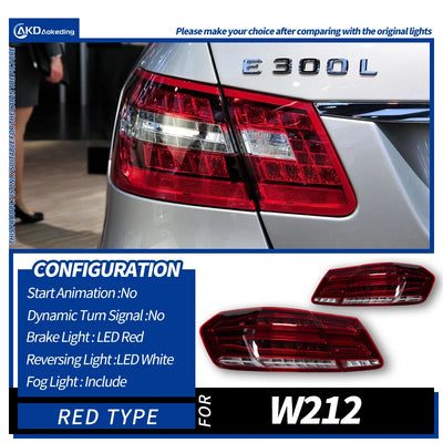 Feux Arrière LED Mercedes Classe E W212 4 Pièces 2009-2012