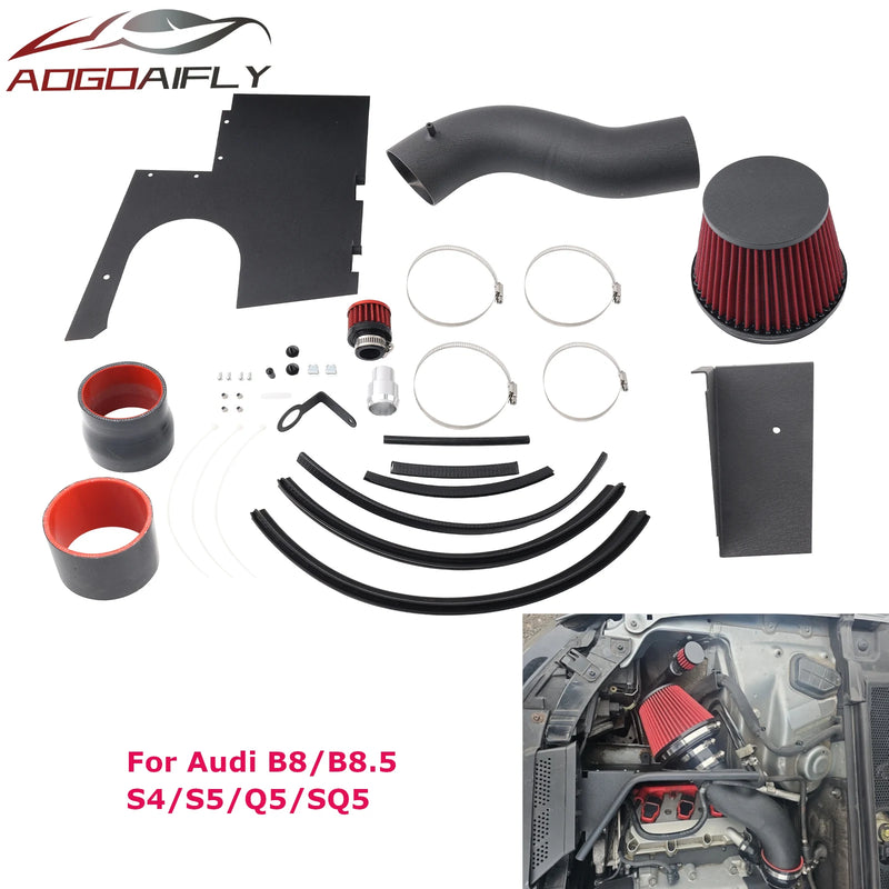 Kit Admission d'Air Froid Audi S4 S5 B8 V6 3.0 TFSI Filtre Cône