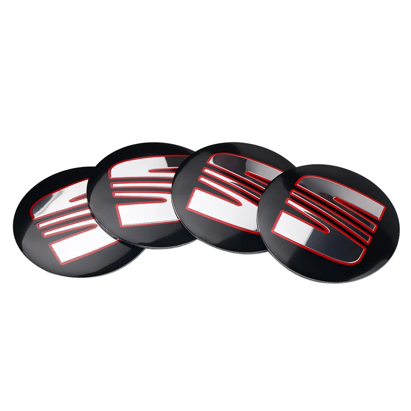 Cache-Moyeux Seat Cupra Leon 5F Ibiza Mii Ateca 56mm — exemple de montage