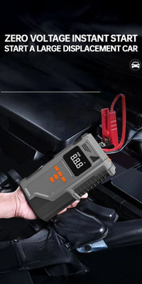 Booster de Batterie Voiture Grand Froid avec Compresseur 150 PSI Arrêt Auto