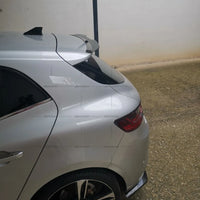 Becquet de Toit Renault Mégane 4 Berline 2016-2020 en ABS, Aspect Carbone, Apprêt à Peindre ou Noir Brillant
