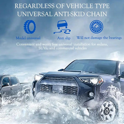 Chaînes à Neige Voiture Universelles Réglables 6 Pièces
