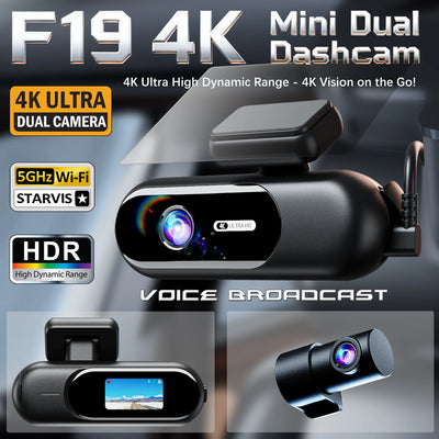 Dashcam 4K Avant et Arrière Wi-Fi Mode Parking