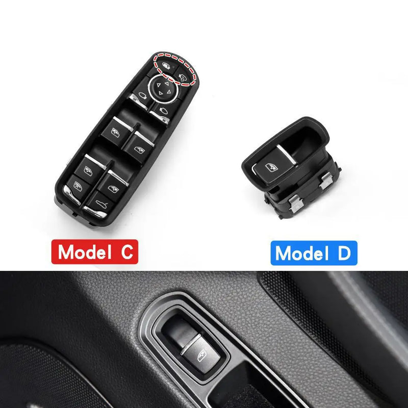 Bouton Lève-Vitre Avant Gauche Porsche Cayenne Macan Panamera 2011-2017 — vue de profil