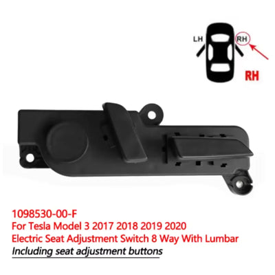 Bouton de Réglage de Siège Tesla Model 3 Y 2017-2023