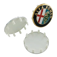 Cache-Moyeux Alfa Romeo 58 mm Lot de 4 Centres de Roue Logo pour Giulietta MiTo Giulia 159 147 156 166 Stelvio Brera