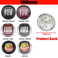 Emblème Logo Fiat 500 Panda Tipo Abarth Strada 600 500L Mobi en ABS 75 85 95 100 120 mm Avant et Arrière