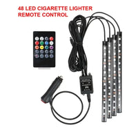 Éclairage d'Ambiance LED 8 Couleurs Télécommande Voiture