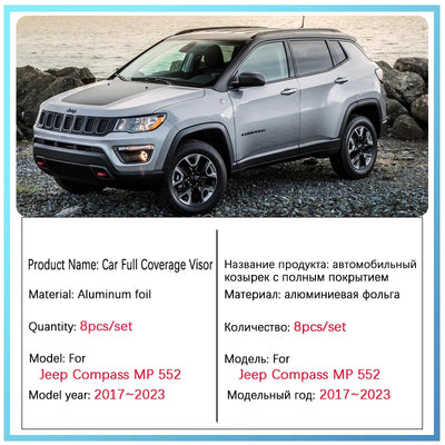 Pare-Soleil Complet Jeep Compass MP 2017-2023
