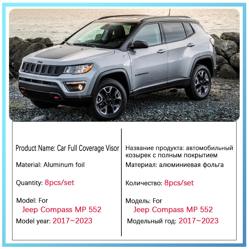 Pare-Soleil Complet Jeep Compass MP 2017-2023