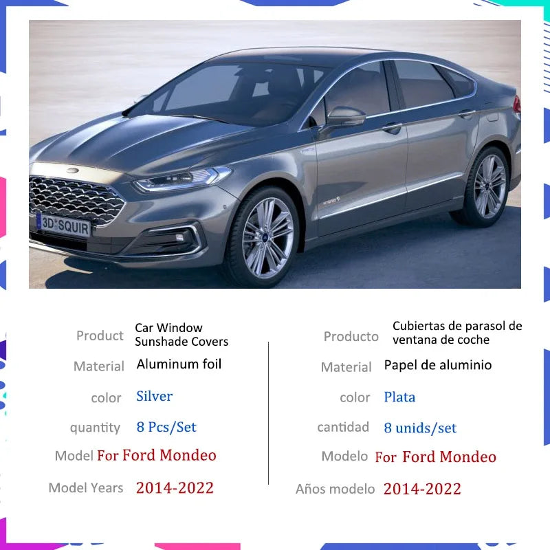 Pare-Soleil Couverture Complète Ford Mondeo MK5 2014-2022