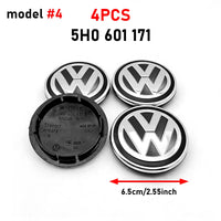 Cache-Moyeux Volkswagen 55 ou 65 mm, Lot de 4, Références 3B7601171, 1J0601171, 5H0601171, Jetta MK5, Passat