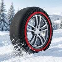Chaussettes à Neige Textile Rouges Voiture SUV Vente à l'Unité