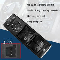 Bouton Lève-Vitre Conducteur Mercedes W204 W212 G500 — détail de finition