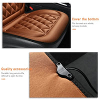 Coussin Chauffant Voiture 12V Lot de 2 Simili Cuir Matelassé