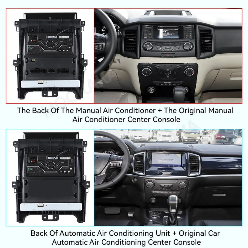 Autoradio Android 14 Ford Ranger Everest 2015-2021 Écran Vertical 12,1 pouces CarPlay GPS